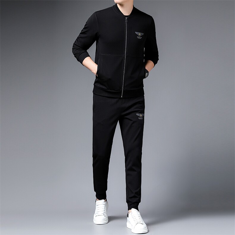 SA9601-3钱塘2020-2中青年男士百搭时尚休闲帅气卫衣套装P243,男装休闲套装,钱塘207-2
