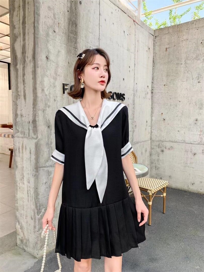 夏季连衣裙，女装连衣裙，果默