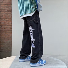 牛仔裤男秋季潮大码休闲裤子高街N808P42，男装牛仔裤，星座1116-2