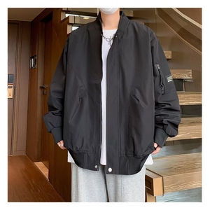 青少年美式飞行员夹克男款春秋季新款复古高街工装外套男J659/P65图片