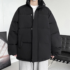 冬季立领加厚棉衣男士纯色棉服情侣款棉袄青年A266-MF365-P45特批，男装棉衣，电商A266