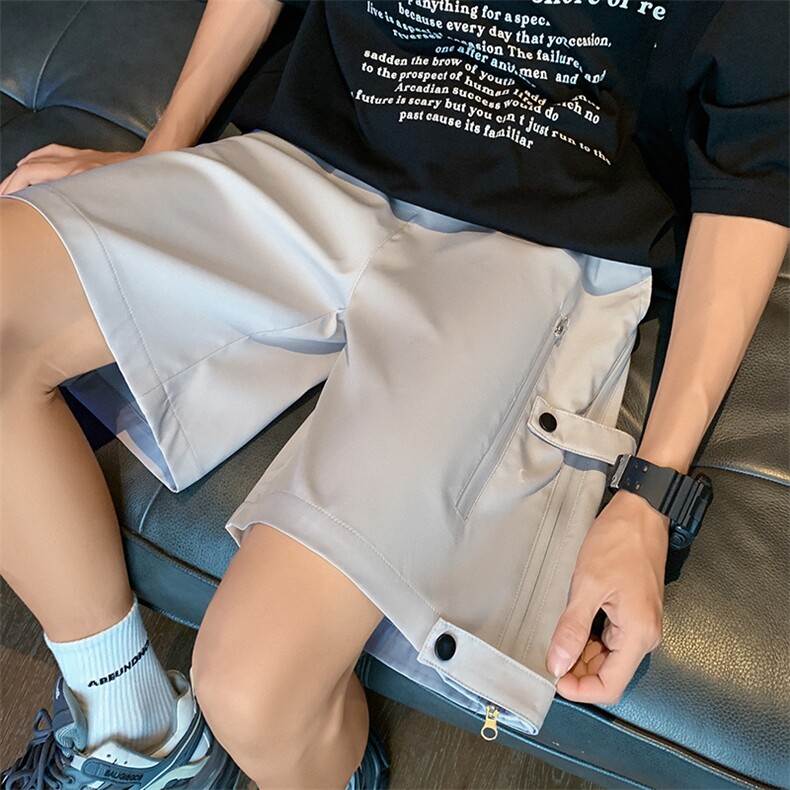 K8082/P38抖音品质防水冲锋裤短裤男五分裤宽松大码休闲短裤中裤图片