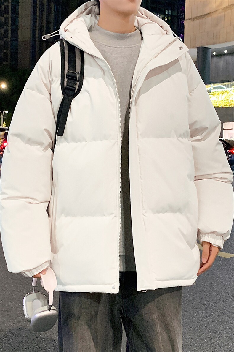 棉服棉袄秋冬新款棉衣外套纯色连帽面包服保暖加厚A436-1277-P60,男装棉衣,电商A436