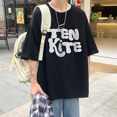 B239-1116-P25港风大字母创意印花夏季半袖重磅落肩袖短袖T恤，男装T恤，星座514-2(原B239)