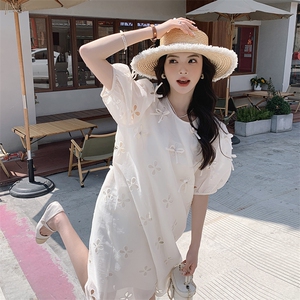 雪纺连衣裙女中长款夏季新款图片