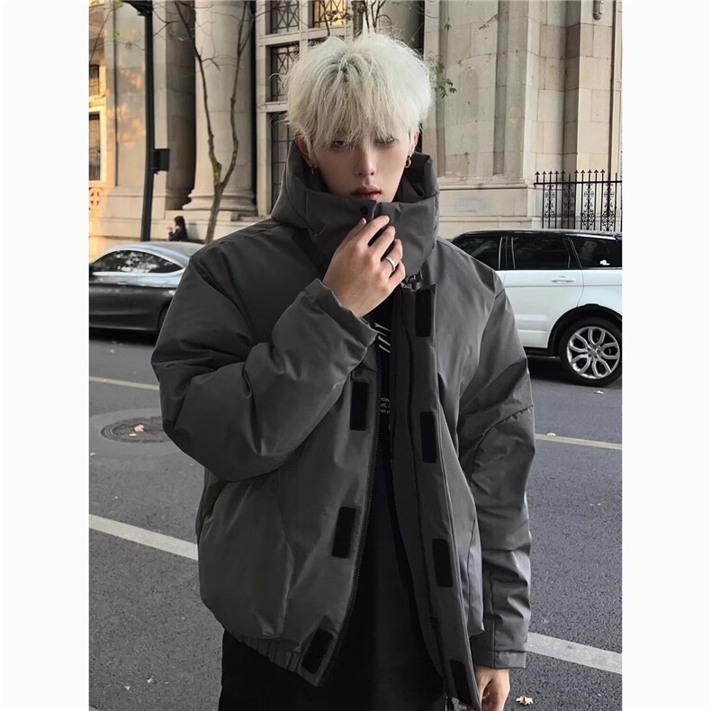 春秋季男士大口袋工装连帽冲锋衣棉服情侣款户外防风保暖夹克外套,男装夹克,星座506A