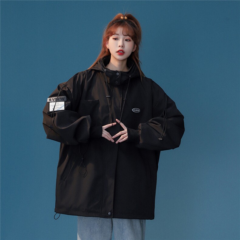 12024冲锋衣男中性风休闲宽松潮百搭外套女男工装JK7569P75控99，男装工装外套，星座226-2