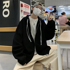 A986-P52春秋季港风开衫夹克外套男士潮流百搭连帽卫衣宽松上衣，男装夹克，星座512-6