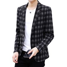 秋装新款男士休闲西服小西装外套商务秋季便服单西A112-X15-P85，男装西服，星座1206（原A206）