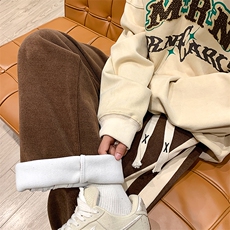 2024秋冬奥利绒拼接休闲裤XZ806-KZ2273常规p58-KZ2273加绒p68，男装休闲裤，四季星座806