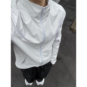 网眼立领防晒衣夏季运动户外轻量外套速干薄款防晒服潮图片