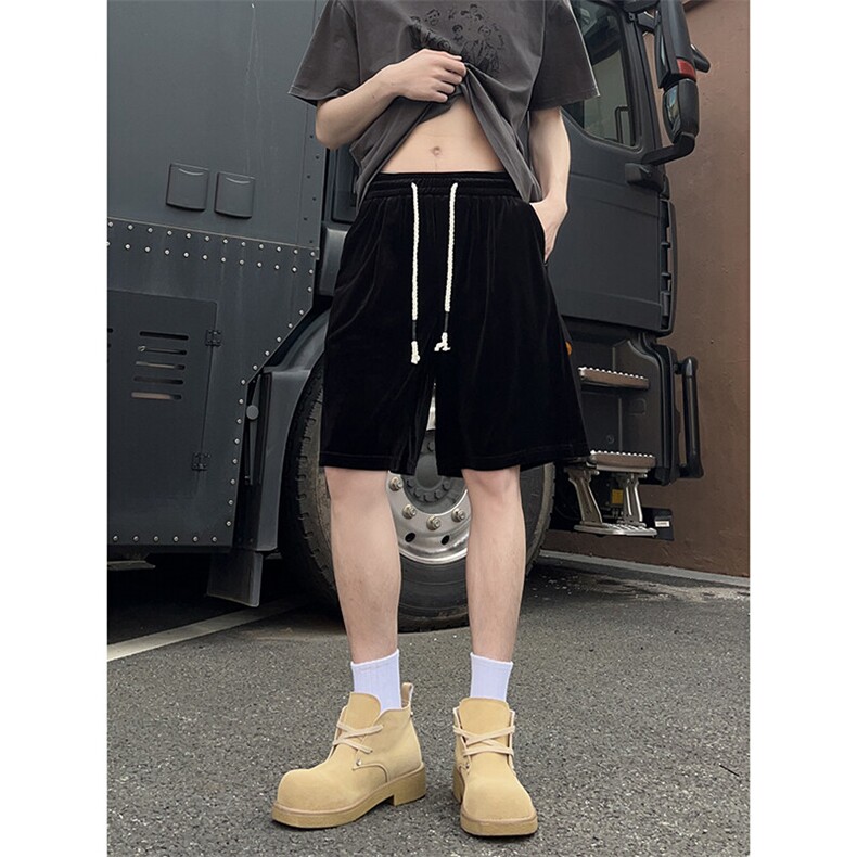 A178男女同款冰丝速干短裤休闲夏季外穿宽松休闲裤DK161-P28,男装休闲裤,电商A178