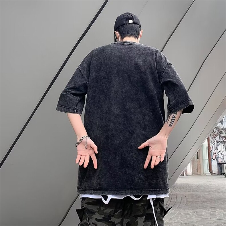 夏季短袖男街头嘻哈风t恤ins潮牌超火cec打底半袖体恤DT3172-P33,男装T恤,星座1008-2