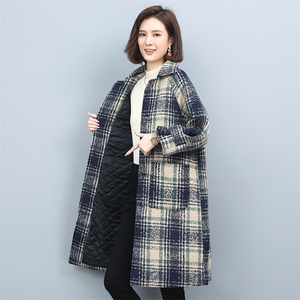 2022冬季新款女装时尚休闲保暖宽松舒适中长款呢大衣女图片