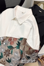 1港风短袖衬衫情侣大码M-5XL中性风网红短袖衬衫男DCS7743P42控68，男装T恤，星座226-2