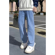 男秋季美式高街vibe风痞帅设计感宽松直筒休闲长裤A080-9291-P35，男装休闲裤，电商A080