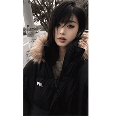 可拆卸毛领冬季羽绒棉服潮牌情侣美式厚外套棉衣2568特P90网图，男装棉衣，电商B245