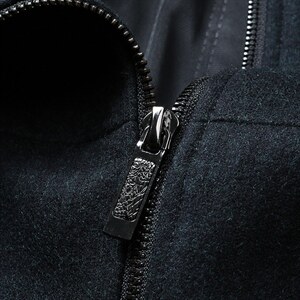 中年秋冬季休闲羊毛呢子爸爸装立领毛呢外套男上衣MNSAA8155-P275，男装毛呢大衣，电商B212（原钱塘6029）