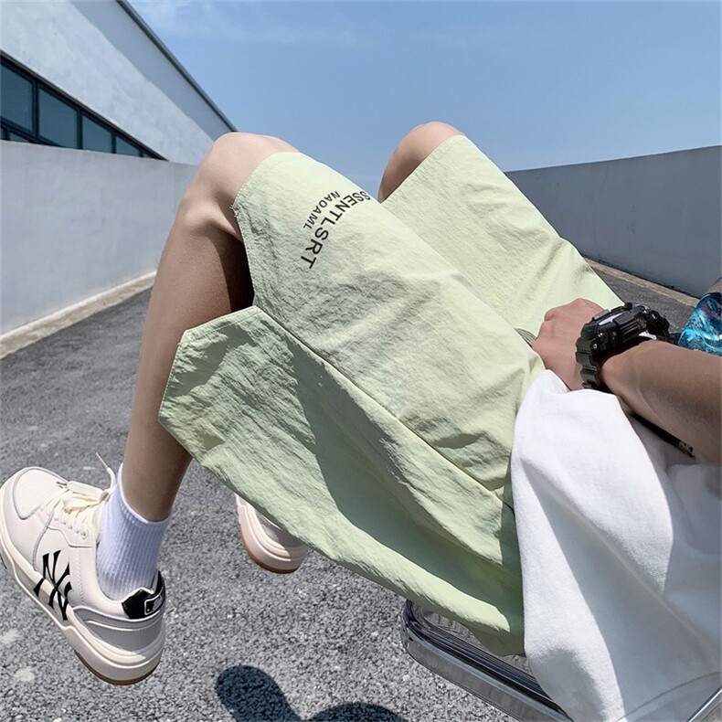 工装短裤男夏季日系复古宽松直筒中裤新款百搭运动五分裤,男装休闲裤,星座1116A-1（原606A）
