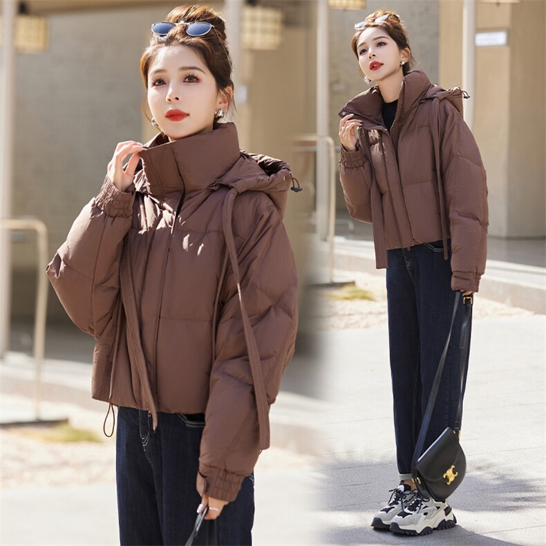 现货羽绒服女2023年冬季新款女装时尚冬季保暖外套,女装羽绒服,琦鑫阁（原依鑫阁）