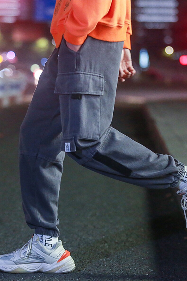 【】A003-HZ7017-P68冬装新款工装收脚时尚休闲裤夜景,男装休闲裤,电商A003