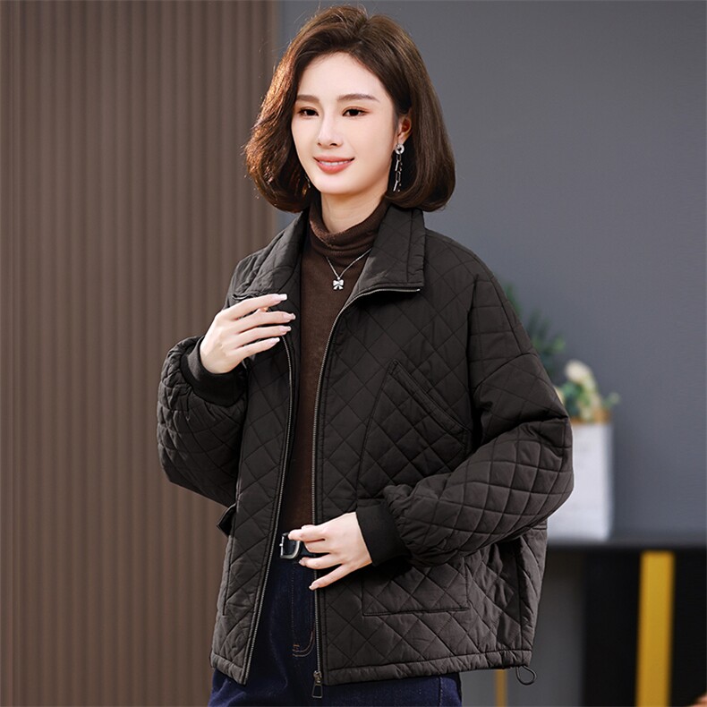 2023冬季时尚休闲夹棉加厚保暖舒适休闲棉服,女装棉衣/棉服,独衣靓