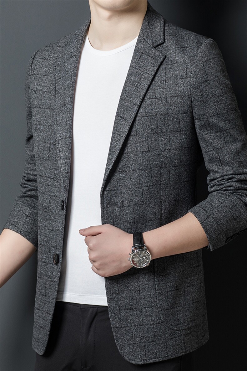 CA22209钱塘2020-2中青年男士简约百搭薄款时尚休闲西服P173,男装西服,钱塘207-2