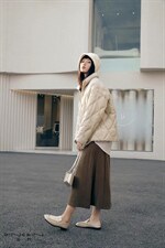 轻薄压纹呼吸防水面料羽绒，其它，DINGOIN 定芹