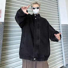 牛仔外套男士韩版潮流高街帅气百搭做旧2024秋冬ins上衣W6130-P68，男装工装外套，星座412-3