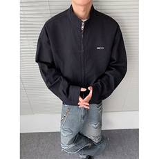 纯棉夹克外套立领重磅简约休闲百搭潮上衣外套XZ212-QJK1045-P80，男装夹克，星座212