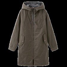 中年款加厚通勤常规长袖棉纯色96%及以上自主图6694-1，女装棉衣/棉服，秋牧寒烟