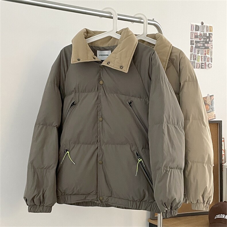 加绒加厚冬款男棉衣工装拉链口袋面包服保暖棉袄外套MY16P85,男装棉衣,星座1013-1