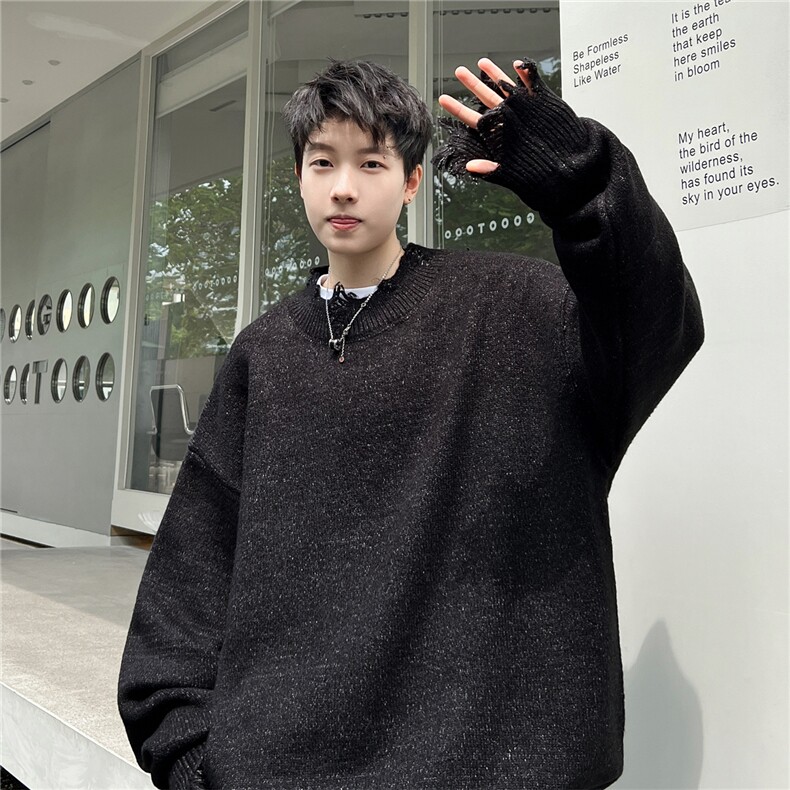 特P50控8898高品秋冬季连帽毛衣男慵懒风针织衫毛衣外套MYP02,男装针织衫/毛衣,电商B370