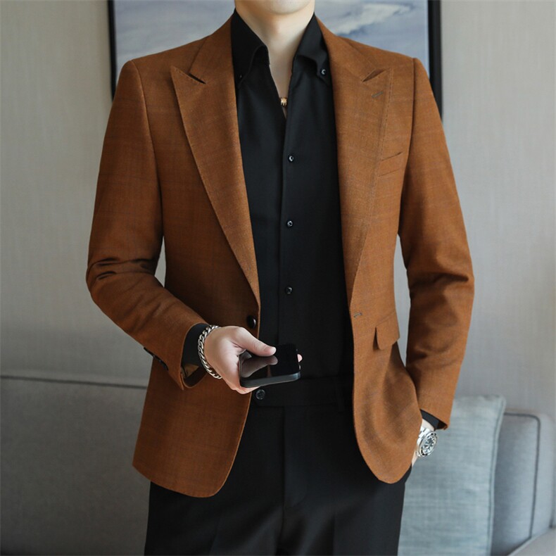 26做货-男士休闲西装修身韩版西服外套小西装上衣DX6933P165,男装西服套装,电商D216