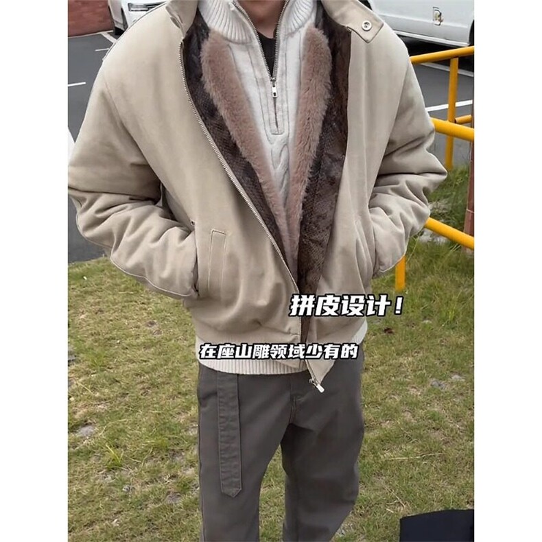 【有货】蛇年限定座山雕毛绒夹克棉服外套MY9086特P182,男装夹克,星座908-1