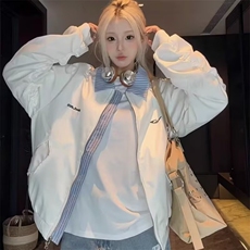 现货DJK532-批65美式复古刺绣棒球服外套男女秋季夹克，男装夹克，星座603-2