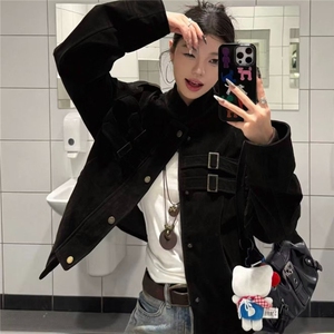 秋冬季高级感夹克男女韩版潮流上衣2025网红潮牌痞帅炸街外套图片
