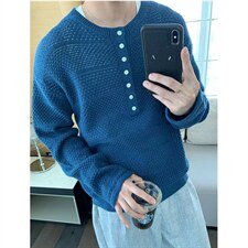 原宿流行潮流原版镂空针织衫日系百搭时尚ins气质文艺MA340，男装针织衫/毛衣，星座1116A（原606A-3）