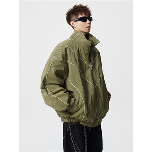 可二开机能防寒棉服M-5XL大码涤纶棉服男白底78176P138控198图片