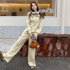 新款现货主推双拉链卫衣套装2513-P165-K238，女装套装/套裙，2C129