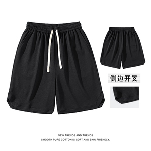 2023潮流百搭柔顺宽松薄款五分裤运动直筒短裤开叉XD2310特批32图片