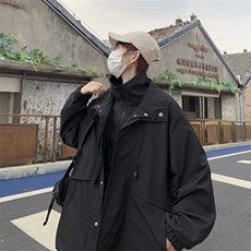 秋天外套男士2023新款潮牌高端痞帅休闲立领夹克上衣JK096-P65，男装夹克，星座308B-1
