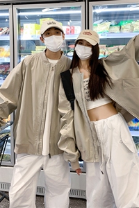 2026秋季美潮工装夹克情侣设计感棒球服外套2366P69图片