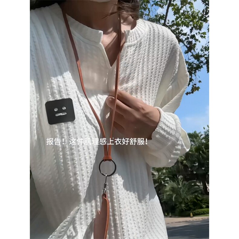 XZ809A/VVV3/P35/控48 美式V领硅胶印花肌理感百搭长T恤卫衣图片