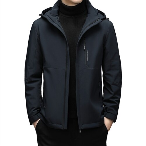 2023秋冬季新款羽绒服男士短款连帽保暖休闲外套SNNYR86030-P225,男装羽绒服,电商B212（原钱塘6029）