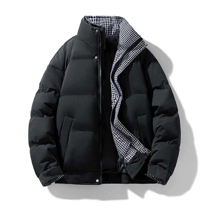 冬季新品得物美式潮流高品质格子加绒加厚棉衣外套棉服MY5566-P88,男装棉衣,星座610B-1
