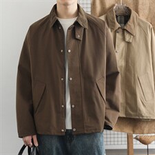 高端翻领夹克男2026春季简约宽松休闲工装外套百搭上衣服，男装夹克，星座914