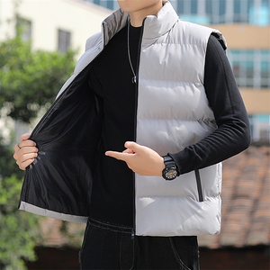 冬季男士羽绒棉马甲时尚休闲保暖背心坎肩外套大码M-5XL M66-P22图片