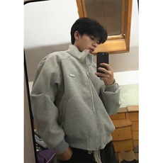 冬季简约纯色立领加厚加棉外套男生百搭宽松帅气休闲夹克J809，男装夹克，星座1116A（原606A-3）