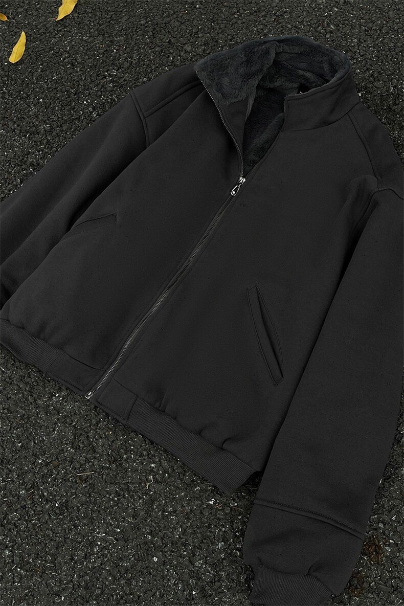 黑墙风11百搭复古剪裁解构设计加绒加厚重磅夹克外套TBMY03-P120,男装夹克,星座1315